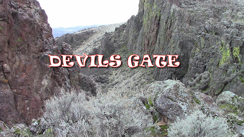 Exploring Devils Gate Rock Cliffs, Southeast Oregon, Off Road access