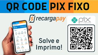 QR Code Pix do Banco Pan, para salvar e imprimir! Valor zerado para o cliente digitar!