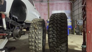 The Diffrence between my street tires and dirt drag tires #racing #tires #truck #wheels