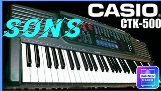 Sons do teclado Casio CTK 500