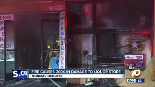 Fire causes 200K in damage at Normal Heights store