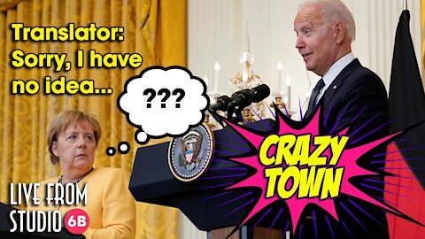 Biden Makes Merkel's Translator Work Hard for Her Paycheck!! (Crazy Town)
