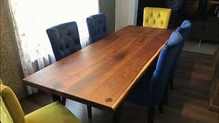 Easy DIY Solid Wood Dining Table