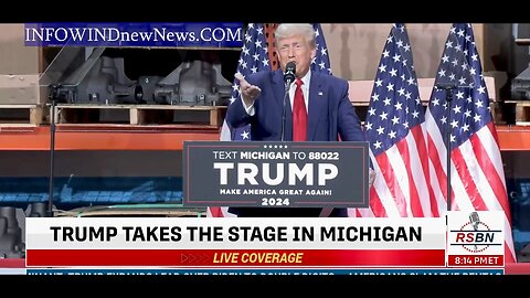 Donald J. Trump Delivers Remarks From Michigan September 27th 2023 #infowindnewnews #trump