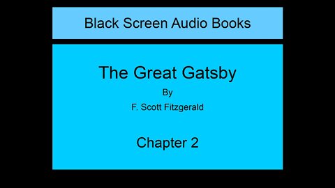 The Great Gatsby - F. Scott Fitzgerald - Chapter 2 (Black Screen)