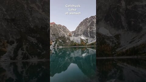 Colchuck Lake At Sunset #shorts #colchuck #asgard #mountainview #hiking #pnw #naturehike