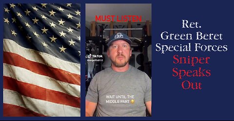 🚩Matthew Murphy, ret. Green Beret Special Forces Sniper speaks out.