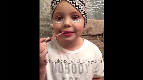 Adorable Little Girl Completes Awesome Contouring Makeup Tutorial