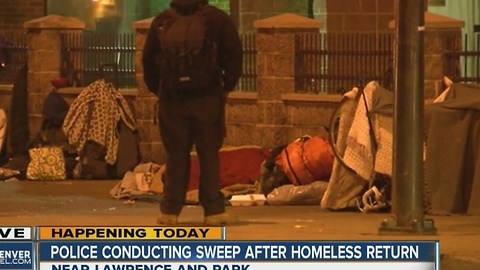 Denver homeless sweep only moved homeless