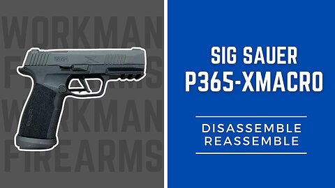 How to Disassemble and Reassemble of the Sig Sauer P365X Macro