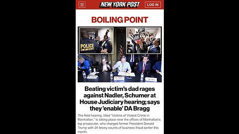 GOP NYC Crime Victims Hearing -DVS 7.0 Heckles Schiff / Interview Live Tonight -Feds Arrest CCP