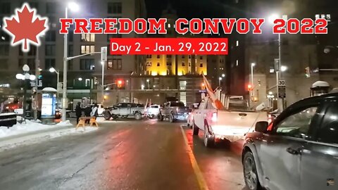 The Freedom Convoy 2022 Re-Lived - @Ottawalks - Day 2, Jan. 29th, 2022