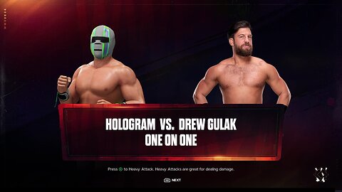 WWE 2k24 Hologram vs Drew Gulak