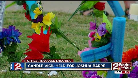 Candle vigil held for Joshua Barre