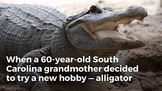 These Kids Won't Forget The Moment Their Grandmother Bagged A 12-Foot, 494-Pound Alligator