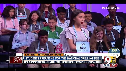 Students preparing for national spelling bee