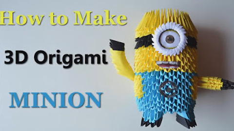DIY paper crafts: How to make an origami Minion