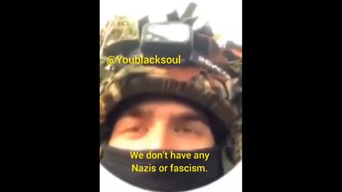 Ukranian soldier mocking all the supporters