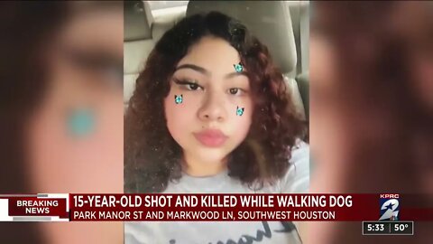 While Walking The Dog 15 Year Old Girl Was Shot 22 Times