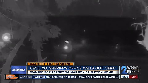 Sheriff calls out "jerk" that has been targeting Elkton mailbox