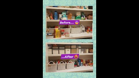 Tupperware pantry makeover!