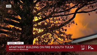 Apartment Building On Fire In South Tulsa