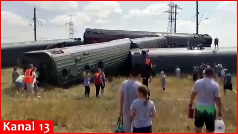 A passenger train collides with a KAMAZ truck in Russia's Volgograd region - Several injured