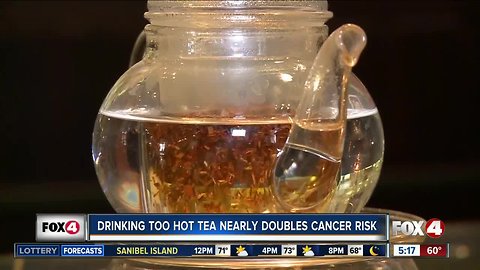 Drinking too-hot drinks doubles cancer risk