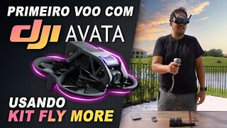 Primeiro voo com DJI Avata! Esse drone é incrível!