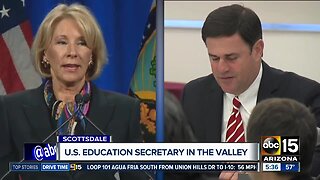 Education secretary in Scottsdale on Thursday