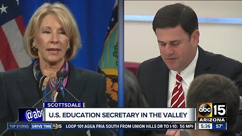 Education secretary in Scottsdale on Thursday