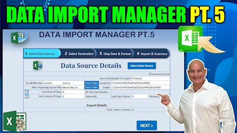How To Import Multiple Excel Files Into A Single Destination In One Click [Import Mgr. Pt 5]