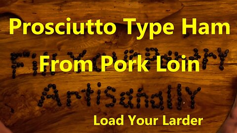 Prosciutto Type Ham From Pork Loin