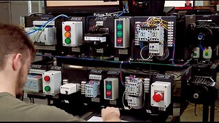 3 Phase Stop_Start with Time on Delay Circuit with Indicator Lights wired by Johnathan!