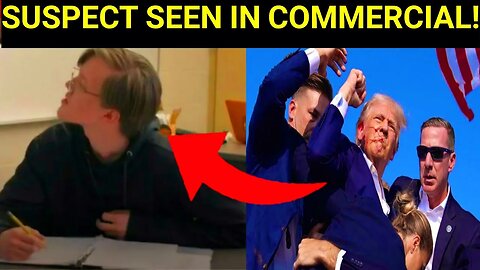 SHOCKING! Trump Rally Shooting Suspect In A Commercial!!!