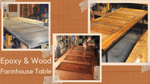 Epoxy And Wood Farmhouse Table - How to Woodworking