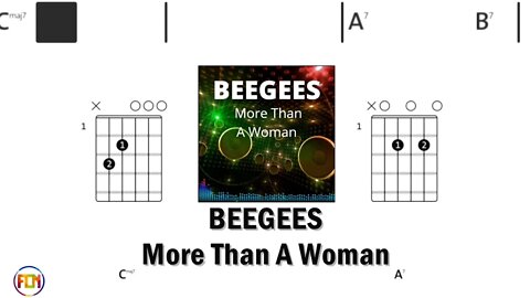 BEEGEES More Than A Woman - FCN Guitar Chords & Lyrics HD