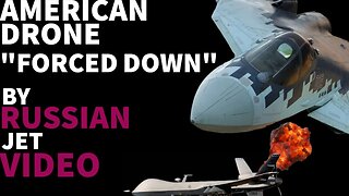 Video of a American Drone being forced down by Jet **VIDEO**