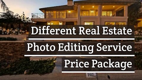 Different Real Estate Photo Editing Service Price Package