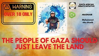 Should the people in Gaza should just leave the land!