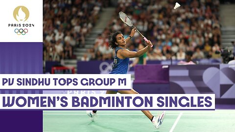 🇮🇳 🏸 PV Sindhu qualifies for round of 16 | Women's badminton singles | Paris 2024 highlights