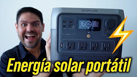 Generador de energía SOLAR portátil ⚡️ EcoFlow River 2 Pro + páneles solares ☀️