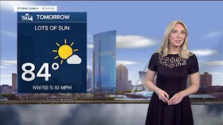 Warm and sunny Monday