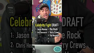 The CELEBRITY FIGHT Draft!! Which team won?? #shorts #celebrity #drafts #fight #brawl