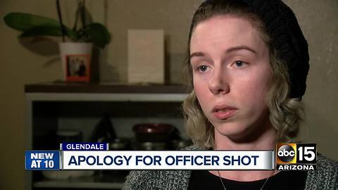 Daughter of man who shot Glendale officer apologizes