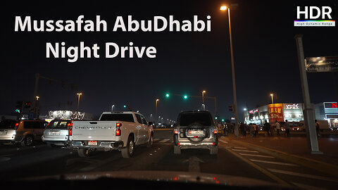 Mussafah city Abu Dhabi Night drive united arab emirates