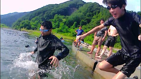 大芦川 下沢やな Parque infantil del río Oashi Shimosawa Yana