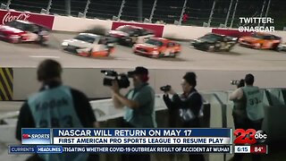 NASCAR returns on May 17