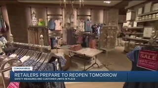 Retailers prepare to reopen Thursday