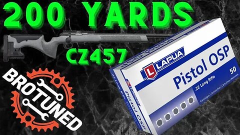 CZ 457 LRP - Lapua Pistol OSP - 200 yards